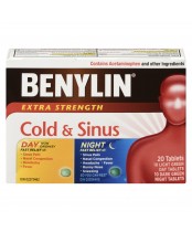 Benylin Cold & Sinus Day and Night, Extra Strength  - 20 Tablets